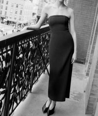 Favorite Daughter Long Willow Strapless Midi Dress in black - women's dress - view 5
