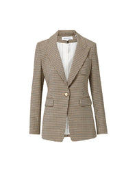 Veronica Beard - Livvy Houndstooth Dickey Jacket