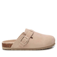 REFRESH Women's Suede Clogs in beige - women's shoe - alternate view