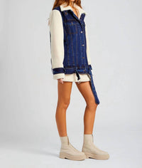 Ser.O.Ya - Mink Teddy Denim Jacket