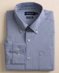 SOUTHERN TIDE Gingham Intercoastal Sport Shirt in seven seas blue - men's shirt - view 5