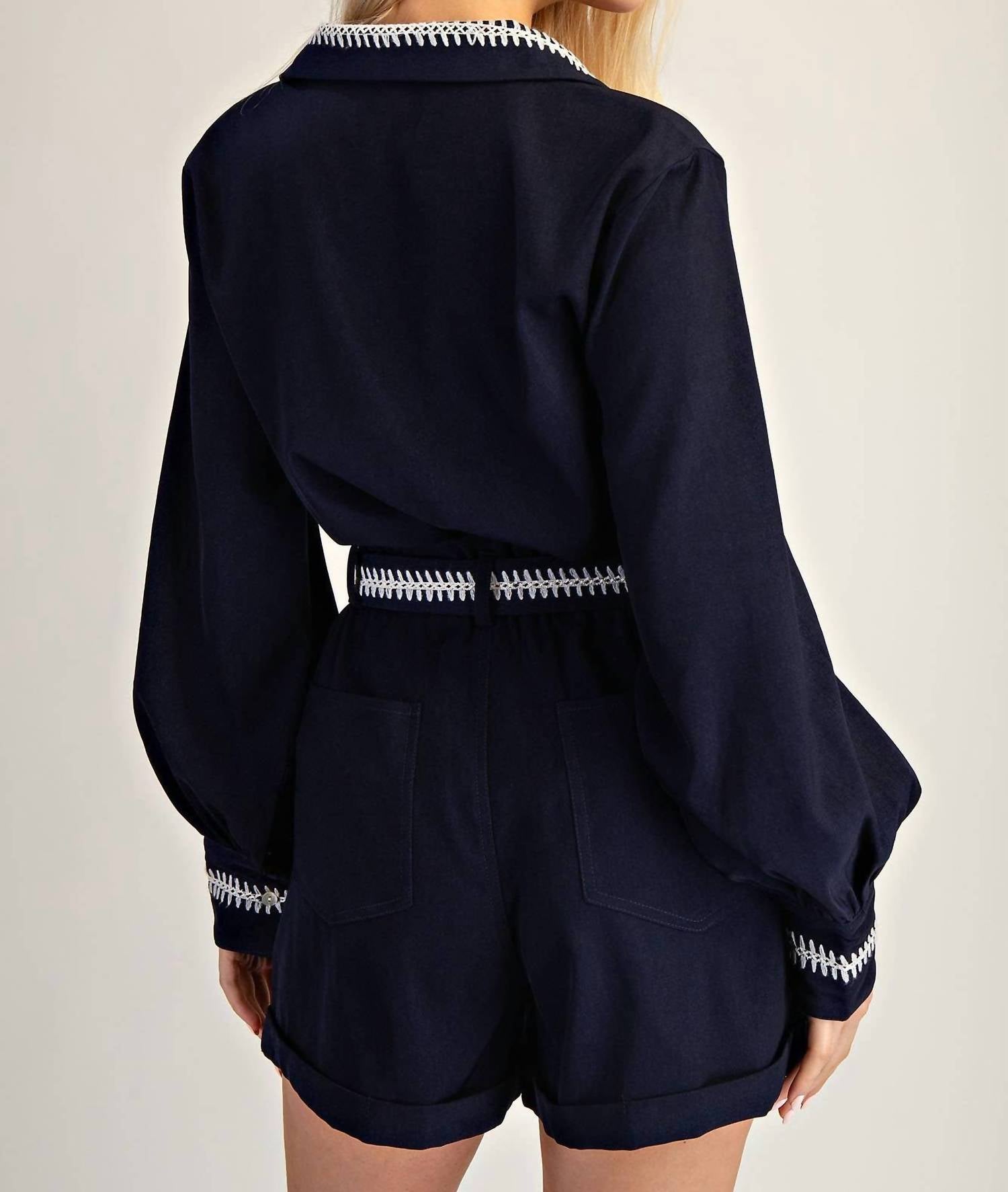 Glam - Stitched Grace Button-down Shirt