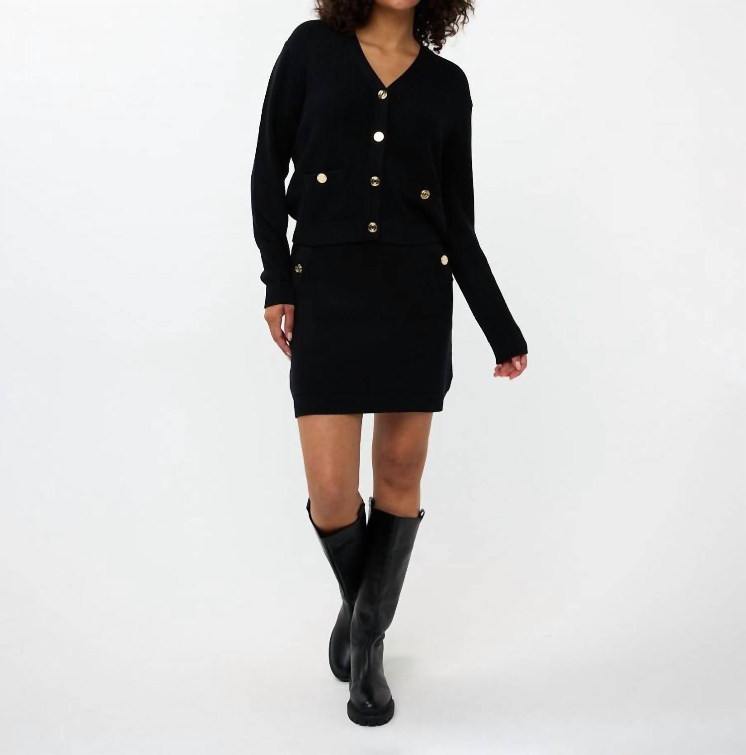 Esqualo - V-neck Buttoned Cardigan