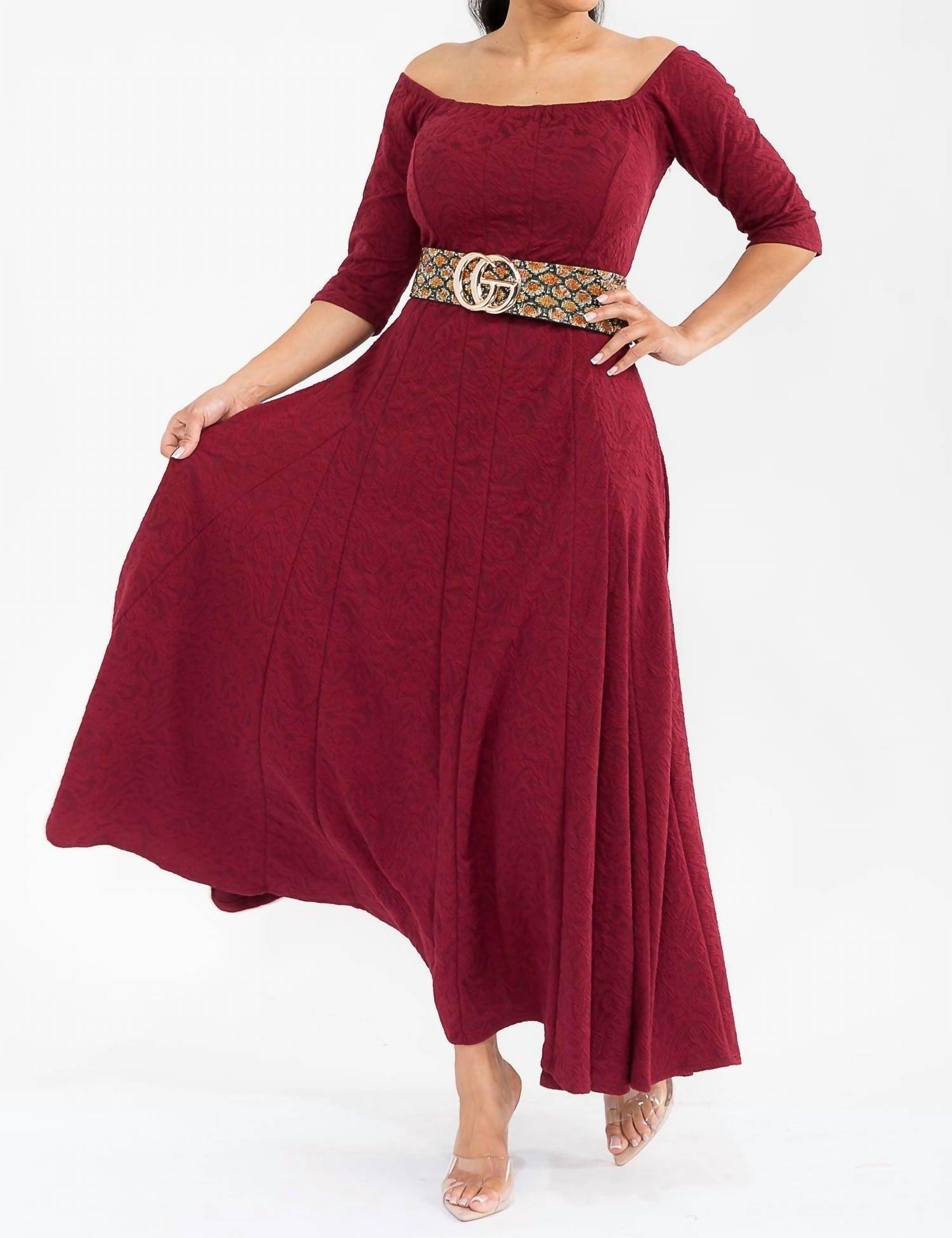 Karen T Design - Off The Shoulder Maxi Dress