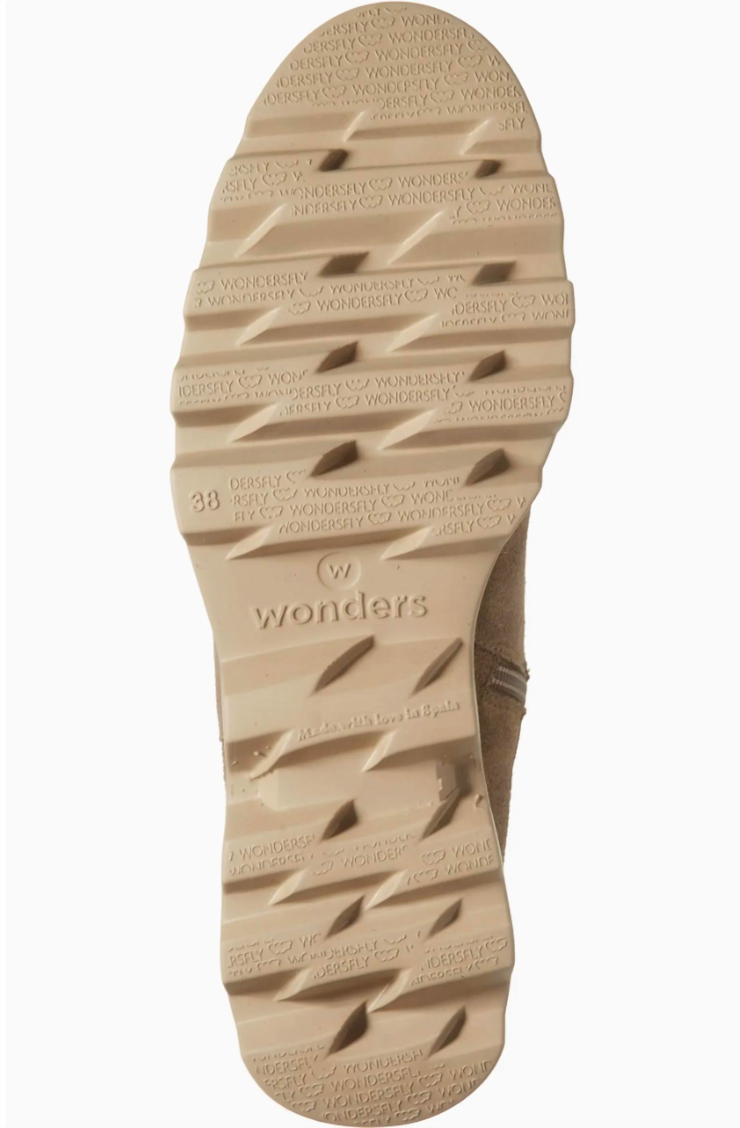 Wonders Women's G-7022 Wedge Boot in taupe - women's shoe - alternate view