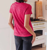 Glimmering Night Sequin Top