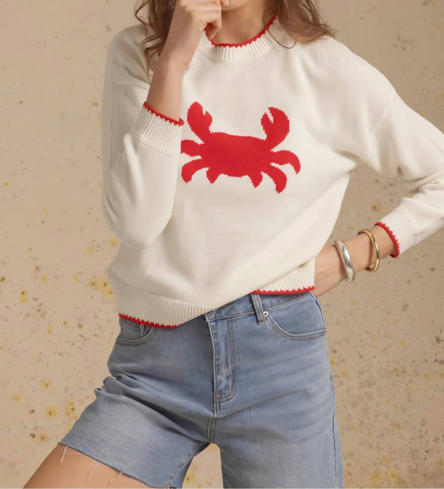 27 Miles Malibu - James Cotton Crab Intarsia Crew Pullover