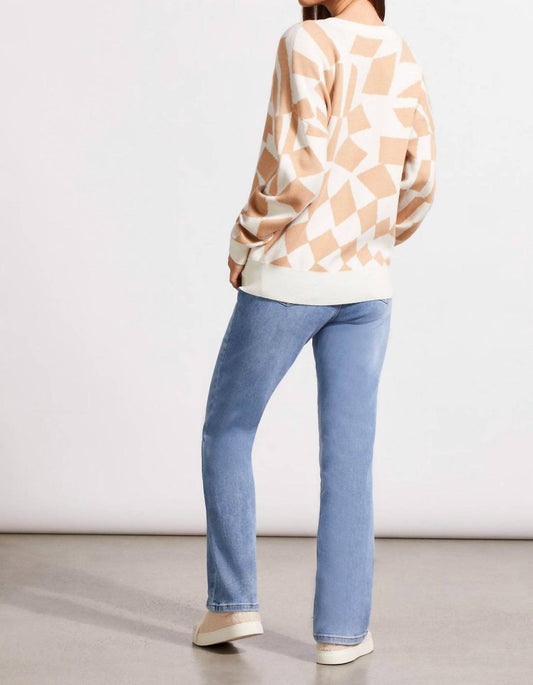 Tribal - V-neck Jacquard Sweater