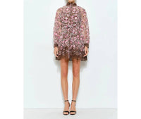 Ina Fashion - Floral Embroidered Lace Mini Dress