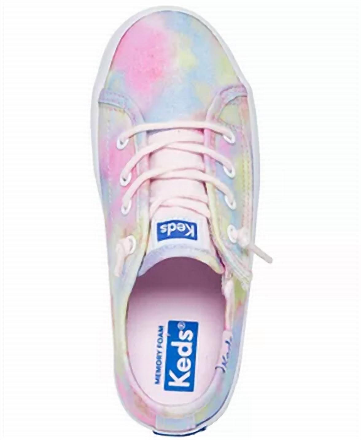 Keds Little Kid's Kickstart Sneakers in tie dye - kids' sneaker - alternate view