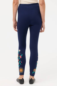 Johnny Was ZIVIANA LEGGING in blue night - women's pants - alternate view