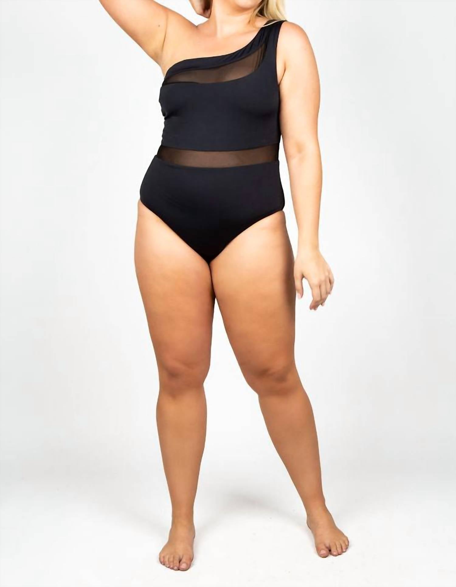 Nomads - Coast One Shoulder One-piece Swimwear - Plus