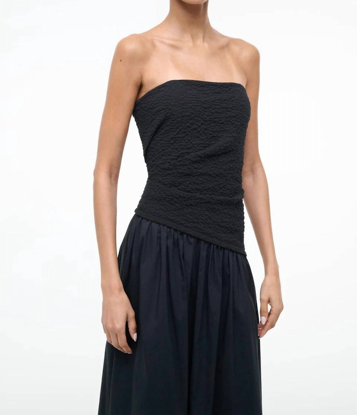Staud - Nia Strapless Midi Dress