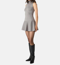 STEVE MADDEN Breslin Sweater Dress in grey heather - women's dress - detail view