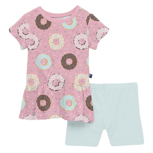 Kickee - Girl's Short Sleeve Playtime Outfit Set