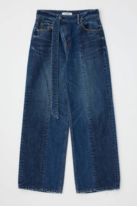 Moussy - Tioga Belt Design Straight Jeans