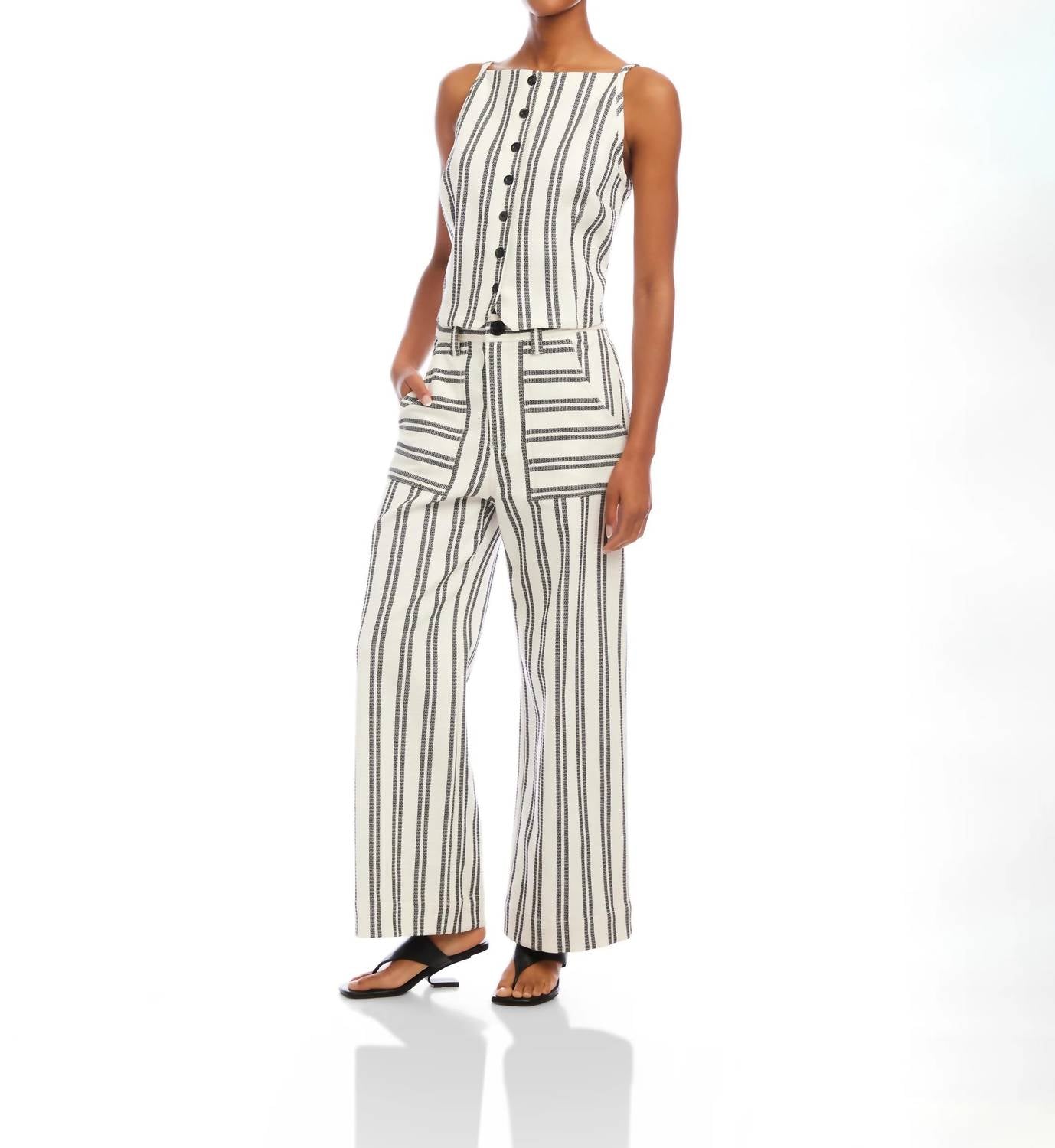 Fifteen Twenty - Elis Sleevless Button up top