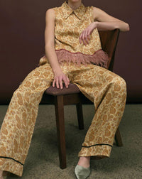 Maude - Paisley Print Wide Leg Pant