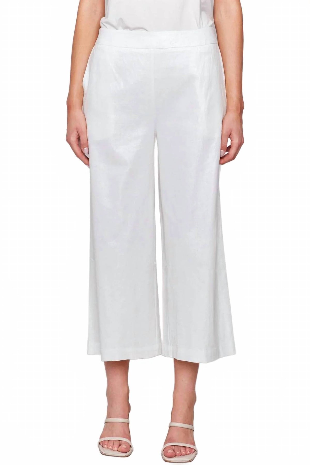 Charlie B - Foil Linen Pull On Pant
