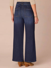 Democracy - Ab Solution Sky Rise Wide Leg Petite Jeans