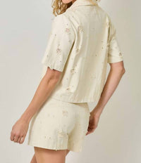 Mystree - Patched Pockets Shirt Jacket