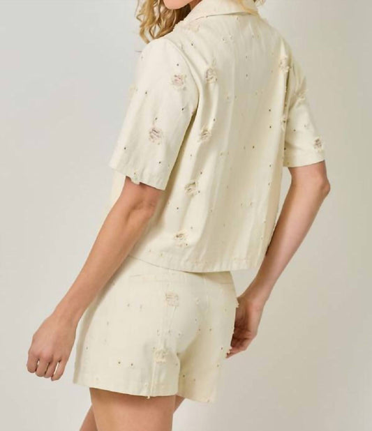 Mystree - Patched Pockets Shirt Jacket