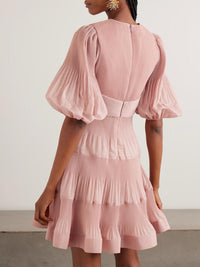 Zimmermann - Silk Pleated Mini Dress