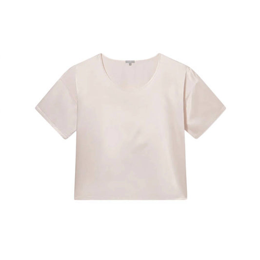 Pj Harlow - WOMEN'S BRIE SHORT SLEEVE SATIN TEE