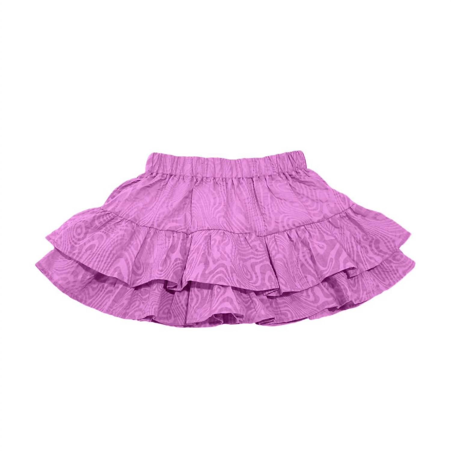 Kids Ruffle Textured Skort