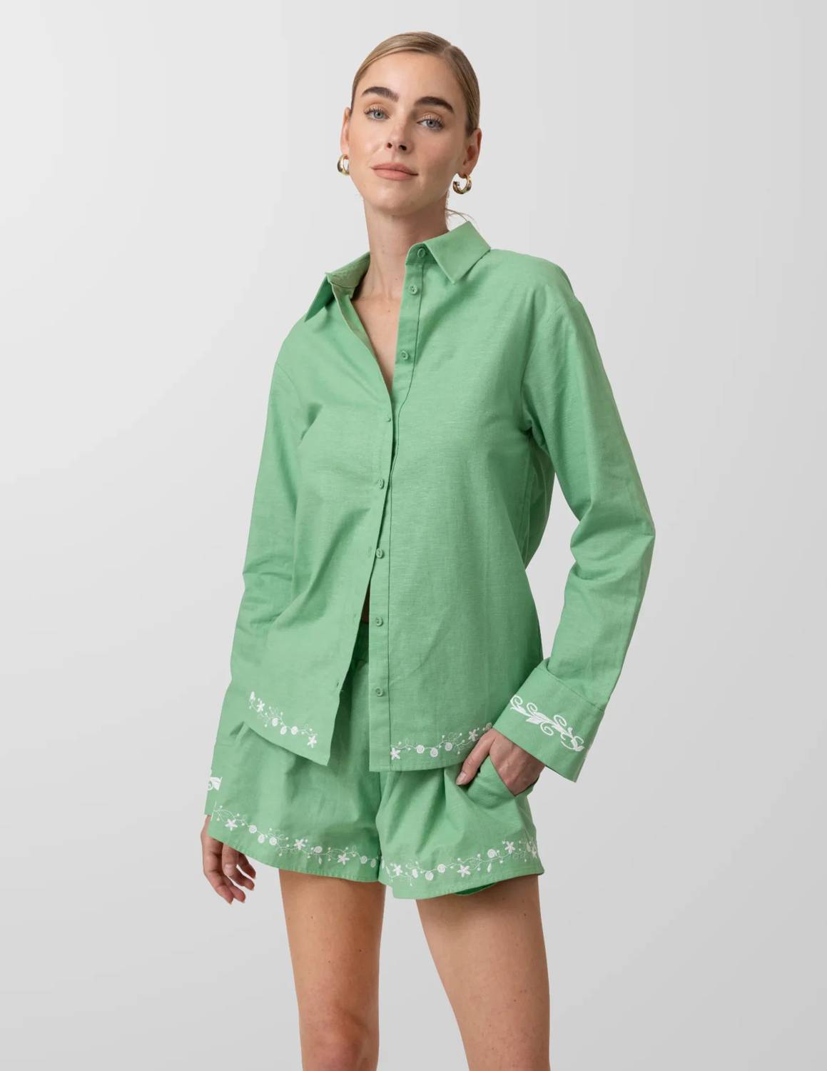 Line And Dot - Tippi Embroidered Shirt