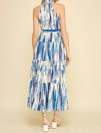 Pinch - Print Halter Neck Maxi Dress