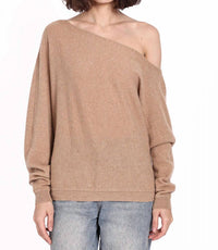 Minnie Rose - Cotton Cashmere Off-the-shoulder Top