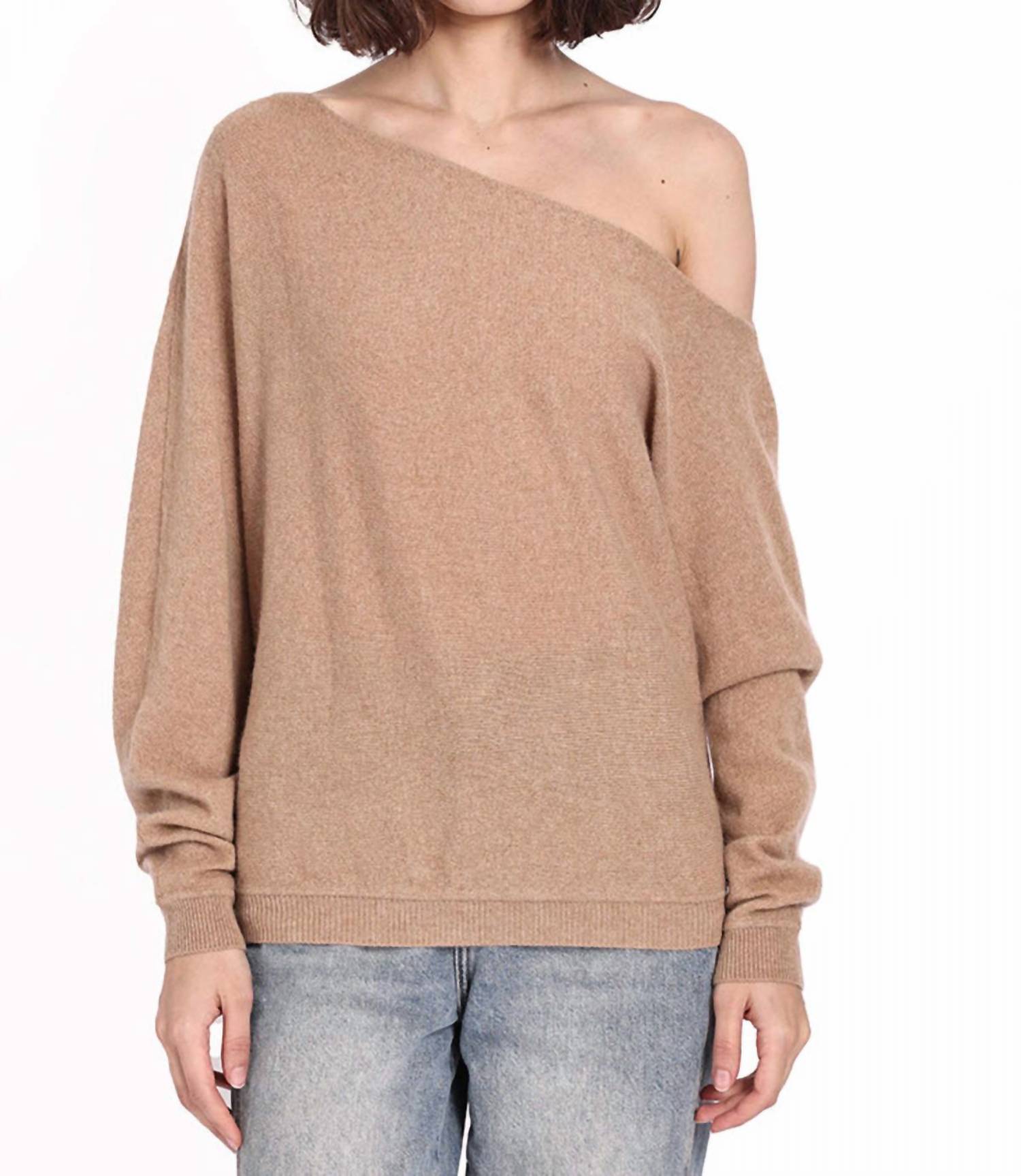 Minnie Rose - Cotton Cashmere Off-the-shoulder Top