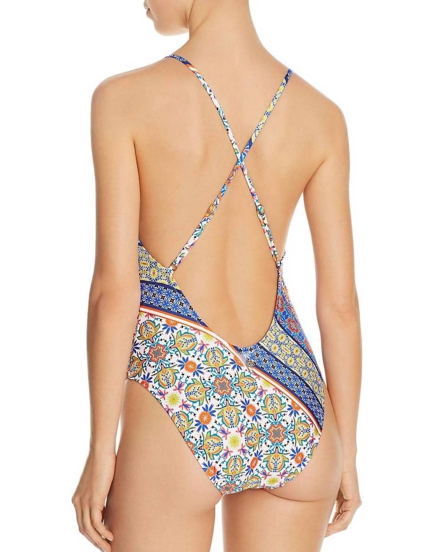Nanette Lepore - SCARF PATCHWORK GODDESS ONE PIECE