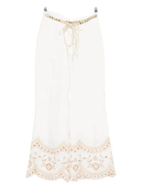 Zimmermann Wanderlust Flare Pants in ivory - women's pants - view 5