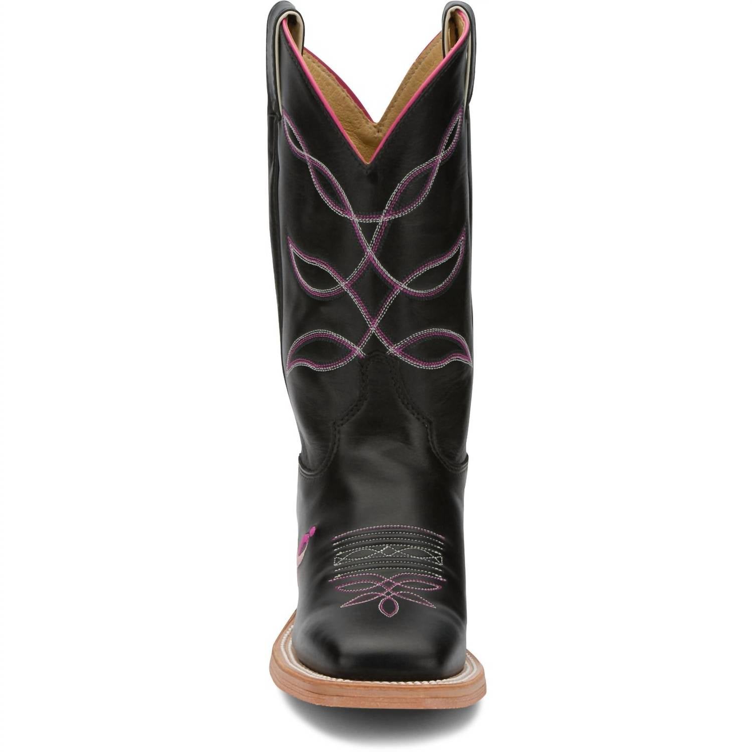Justin Boots Women's Lori 11" Cowhide Western Boots in royal black - women's shoe - alternate view