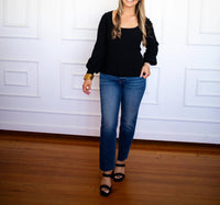 Another Love - Lincoln Peplum Sleeve Sweater