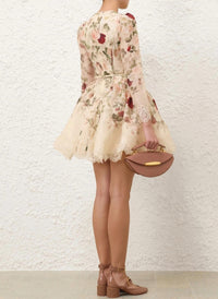 Zimmermann - Hypnotic Lace Trim Mini Dress