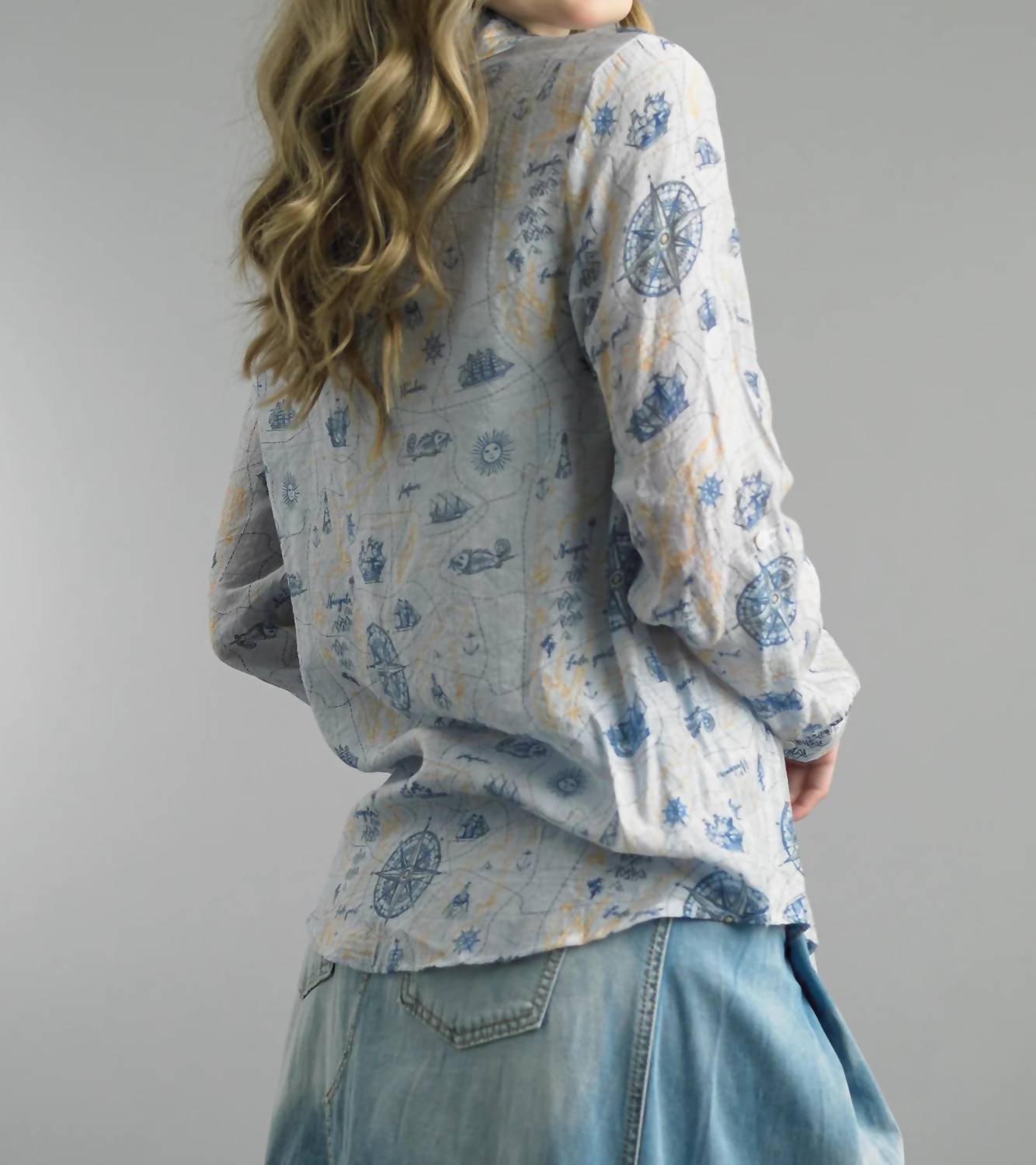 Tempo Paris - Lost At Sea Blouse