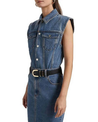 Ronny Kobo - Denim Sleeveless Bodysuit
