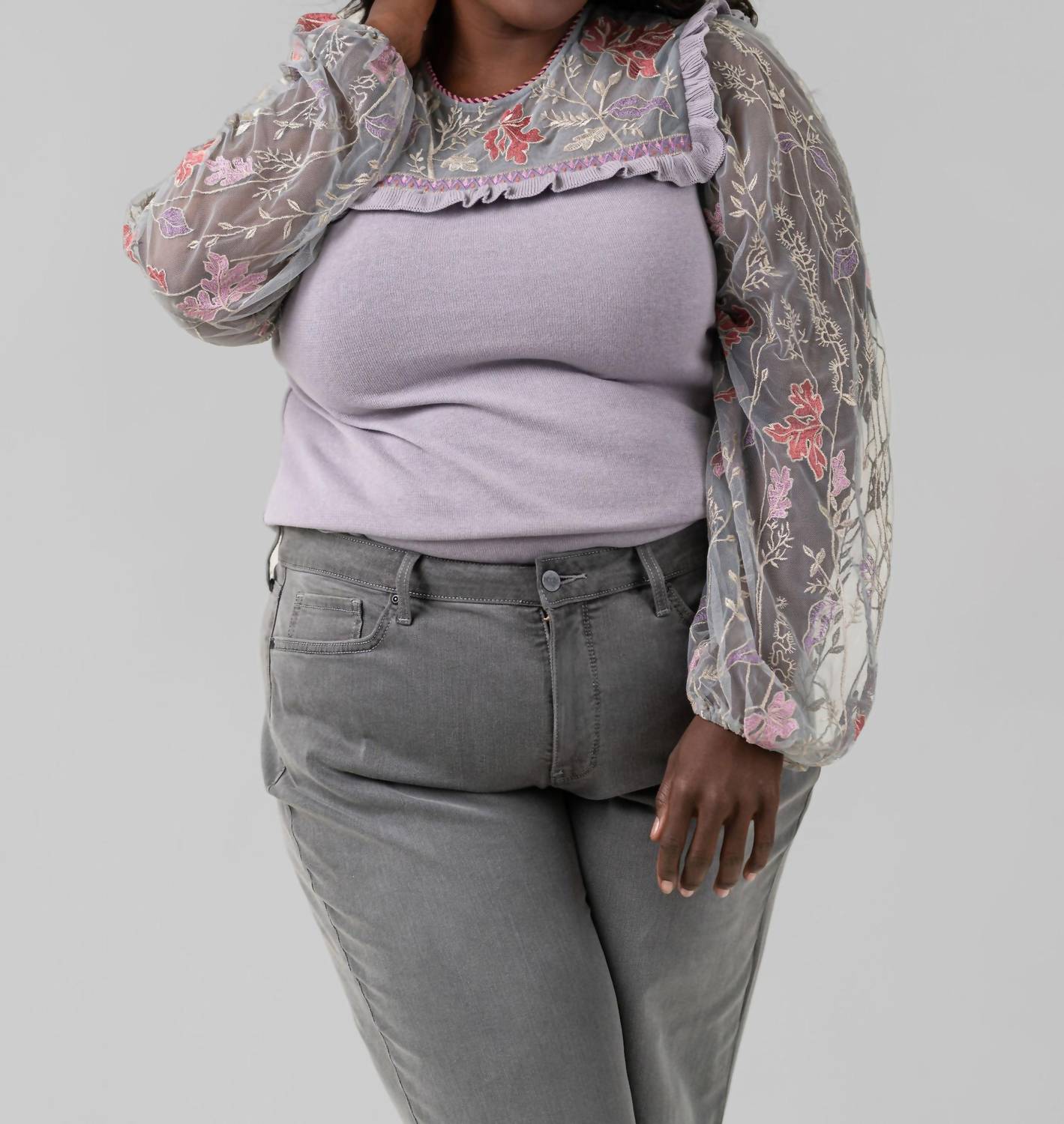 -Bl^Nk- - Elline Knitted Top - Plus