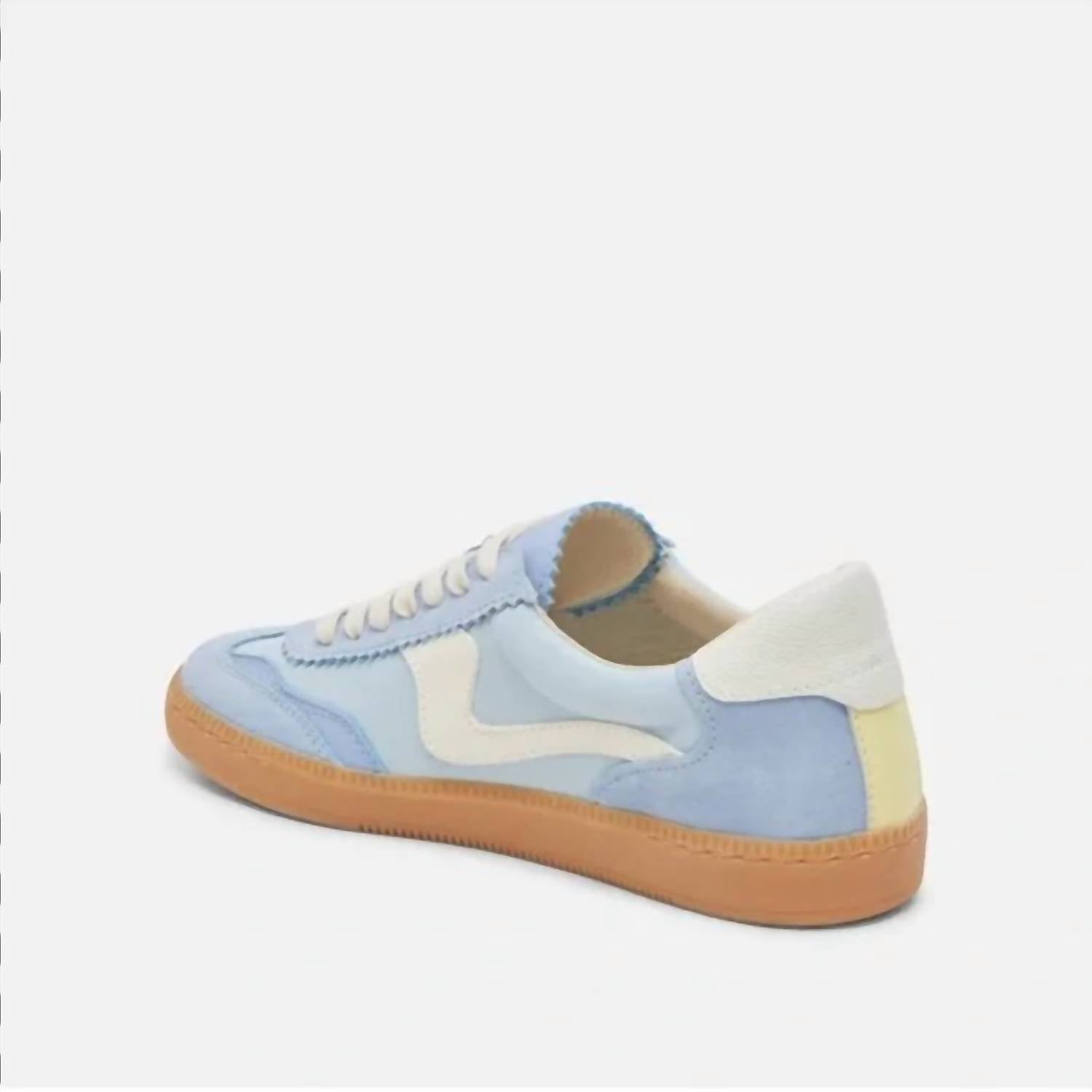 Dolce Vita Women's Notice Sneakers in blue suede - women's sneaker - detail view