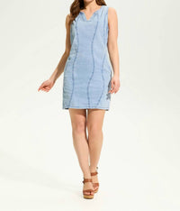 Fdj - Light Denim Wave Dress