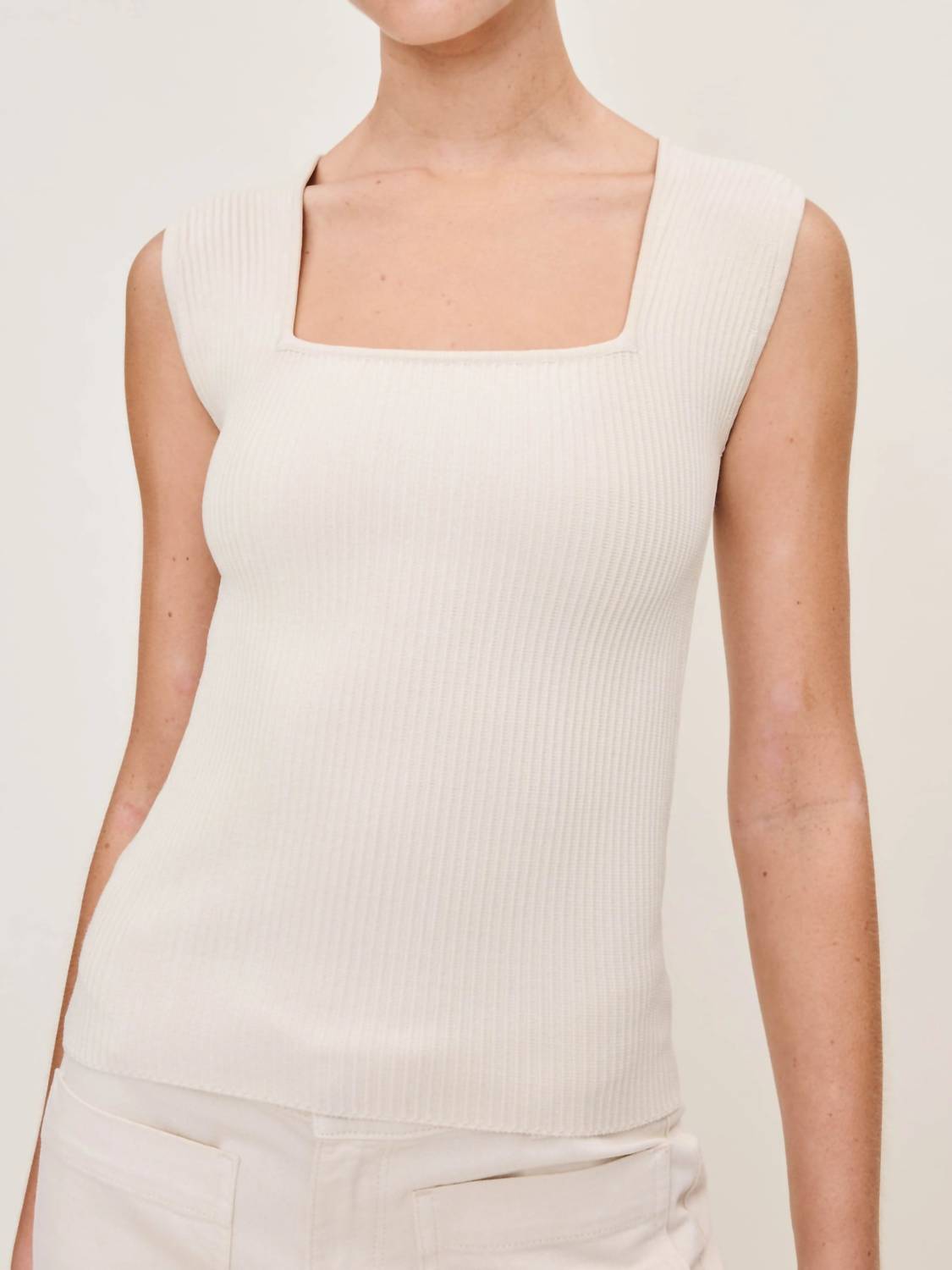 Dl1961 - Women'S - Instasculpt Rib Square Neck Top