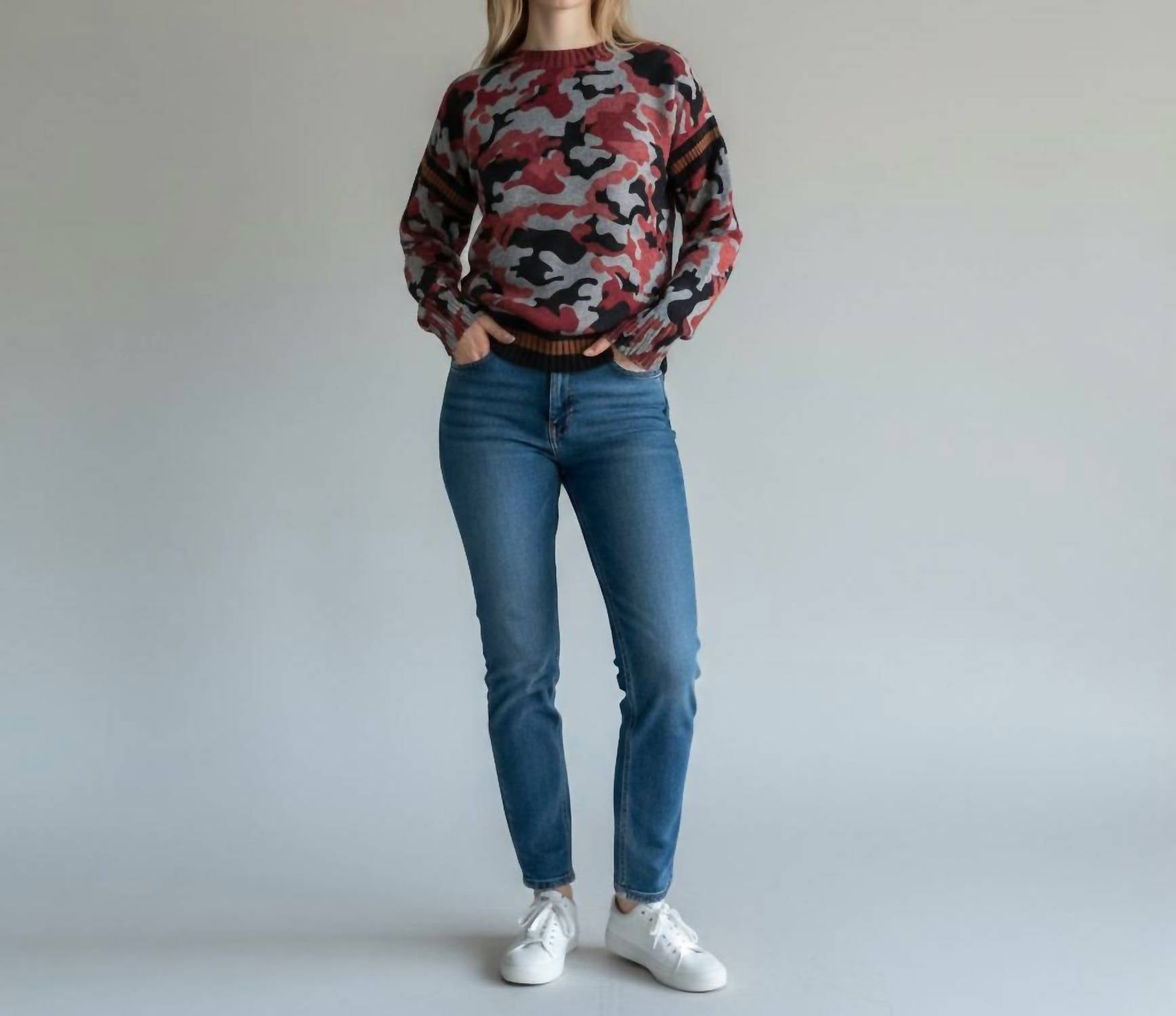 Kathie K - Camouflage Knit Sweater