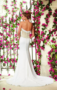 MORILEE Quick Delivery Wedding Dress in ivory silver - women's dress - alternate view