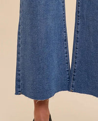 Anniewear - Dylan High Rise Wide Leg Cropped Jeans