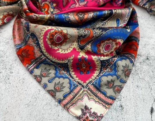 Tc Ranchwear - Women's Faceted Western Southwestern Wild Rag Scarf Accent