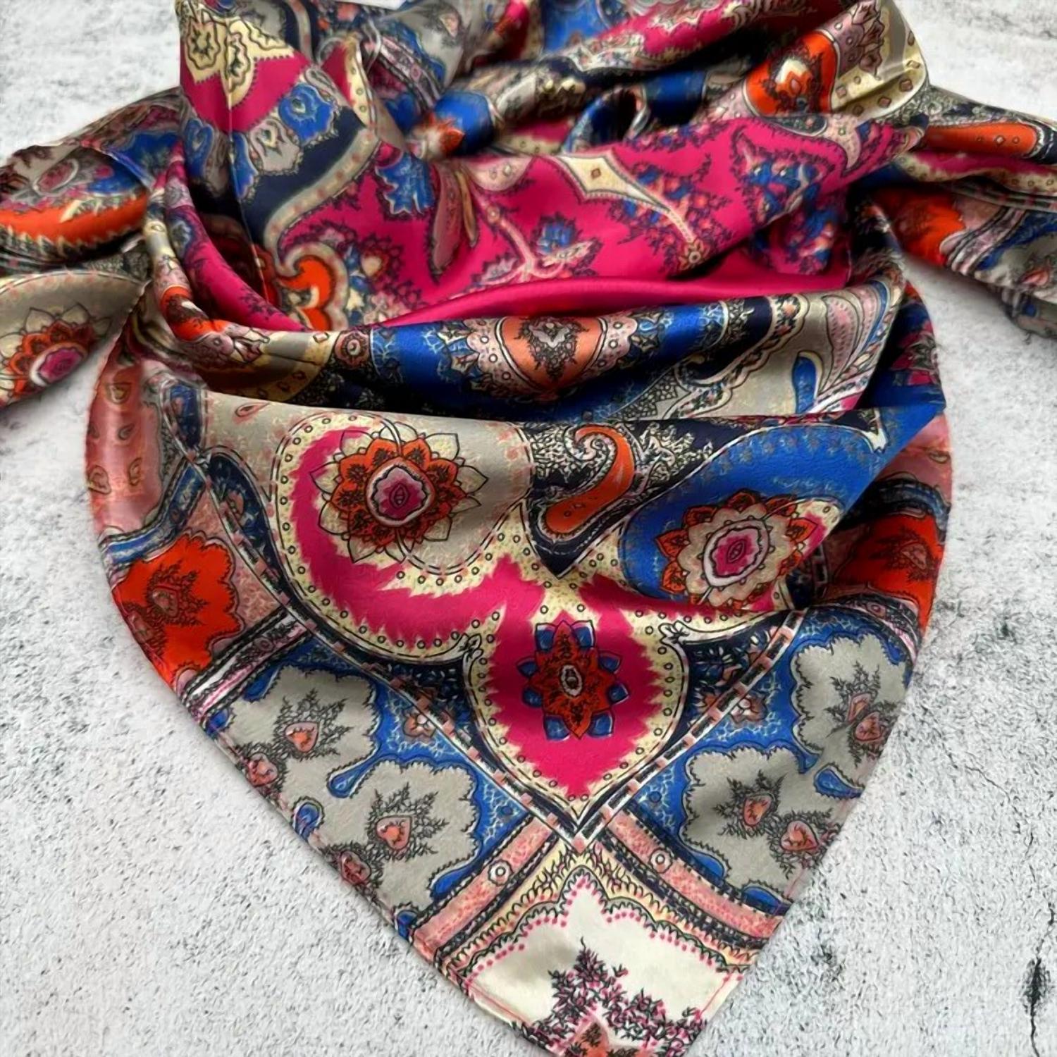 Tc Ranchwear - Women's Faceted Western Southwestern Wild Rag Scarf Accent