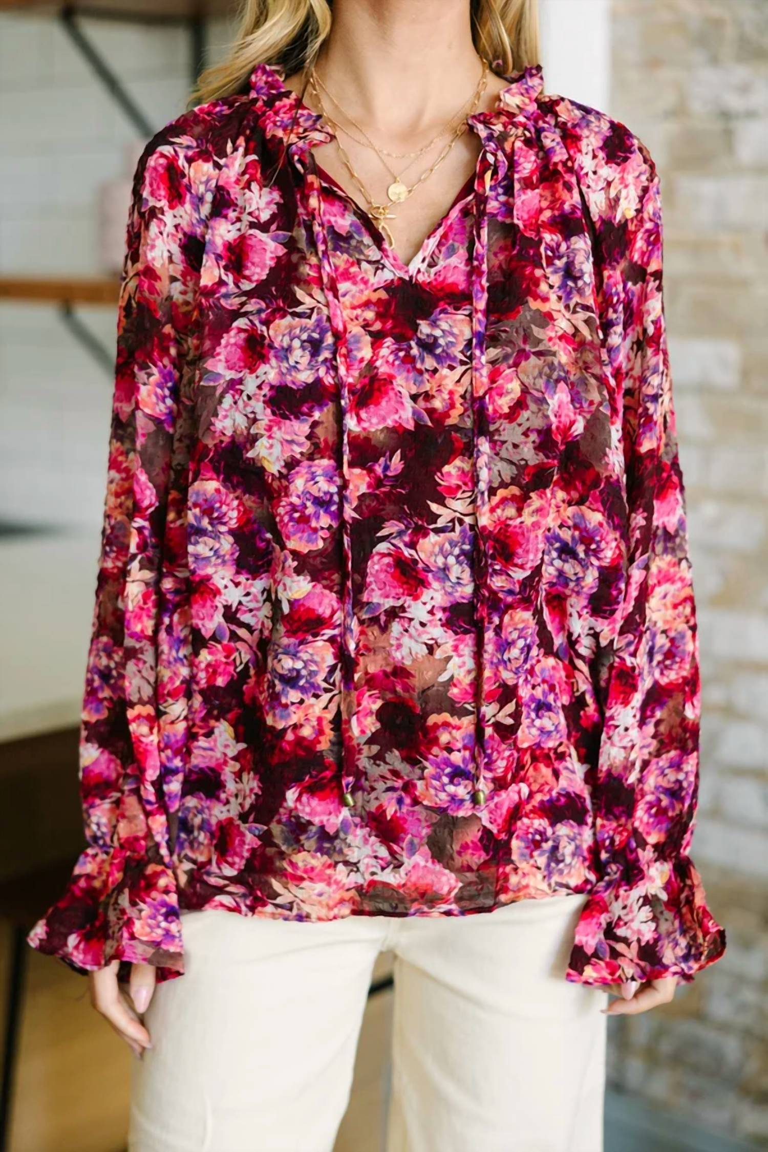 Entro - Open Your Eyes Floral Blouse
